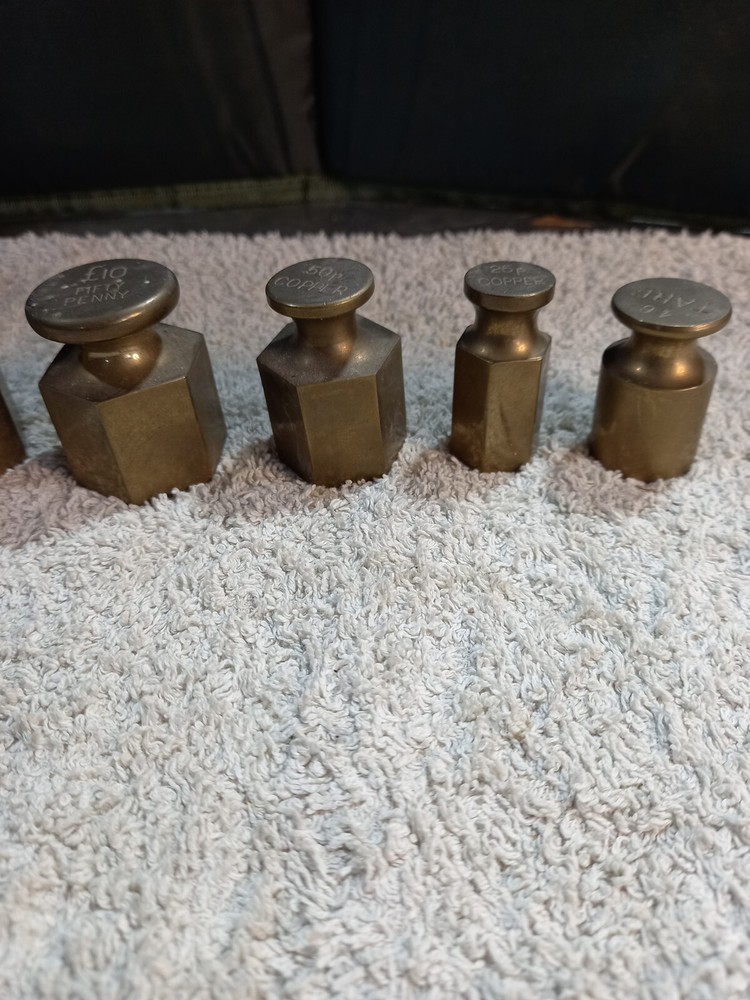 Vintage Brass Weights Post Office