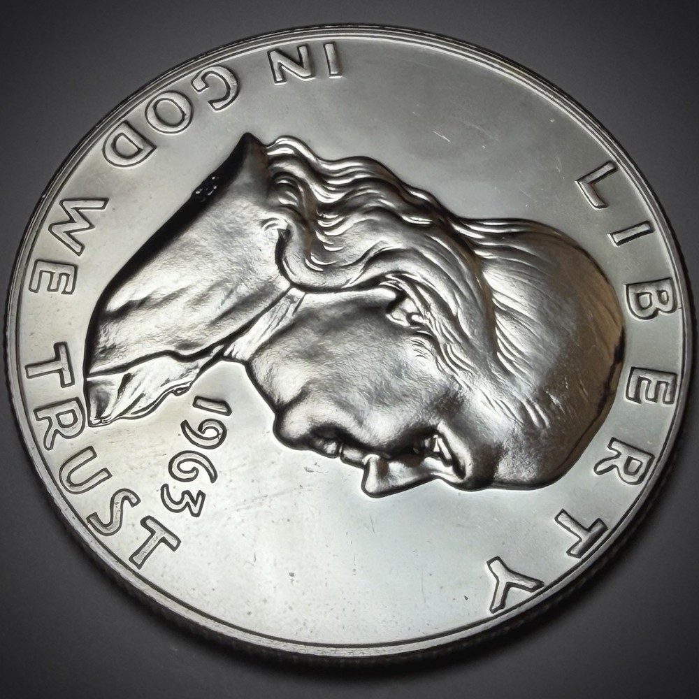 US 1963 Franklin Half Silver Dollar - 50 Cent Silver Proof Coin