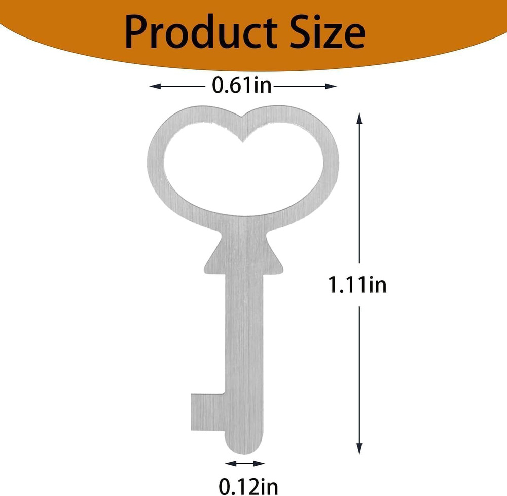 2 Pack Cedar Box Key for Lane Mini Keepsake & Jewelry Boxes Replacement Key