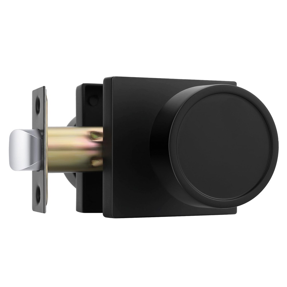 Black Closet Door Knobs Interior, Matte Black Passage Interior Door Knobs, He...