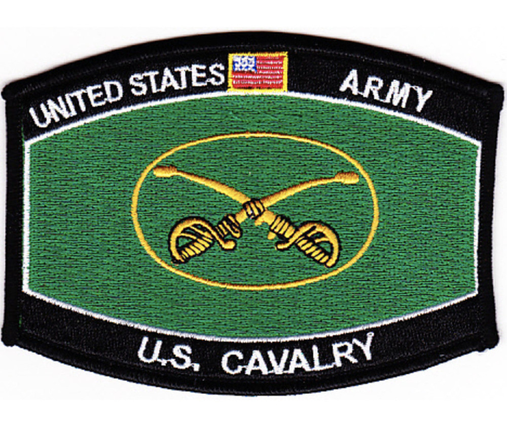 4.5" ARMY MOS US CALVARY EMBROIDERED PATCH