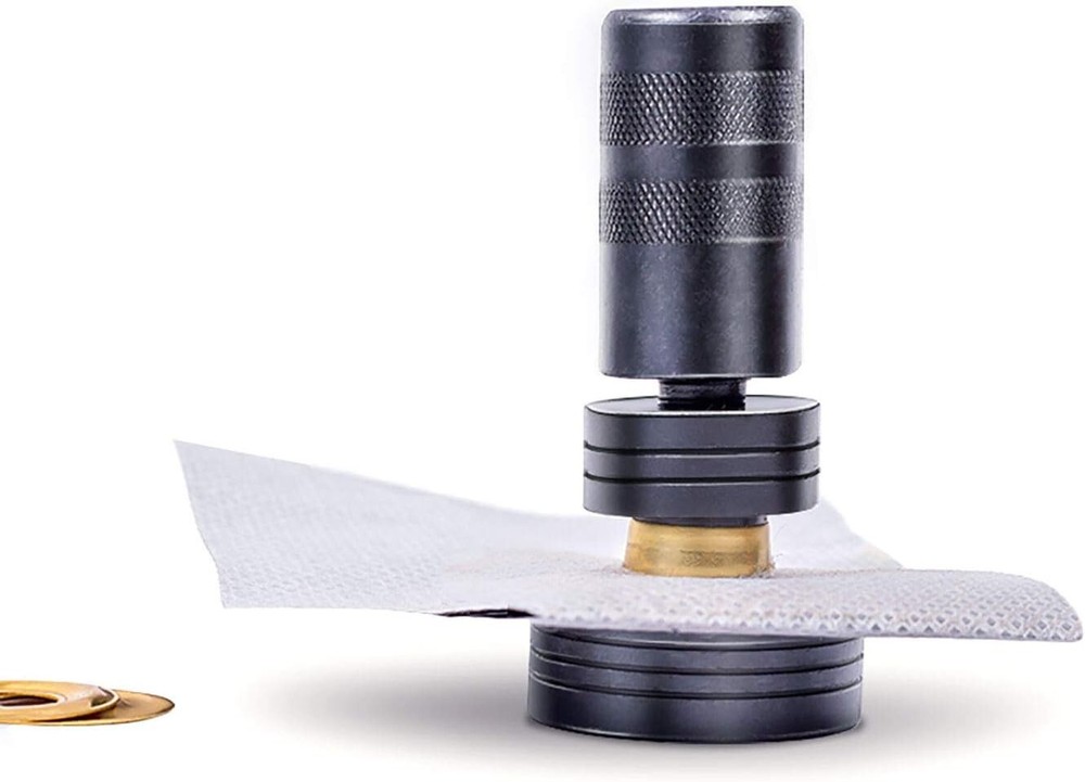 Grommet Kit, 3/8" and 1/2" Solid Brass Grommets with Eyelets Setting Tool and S