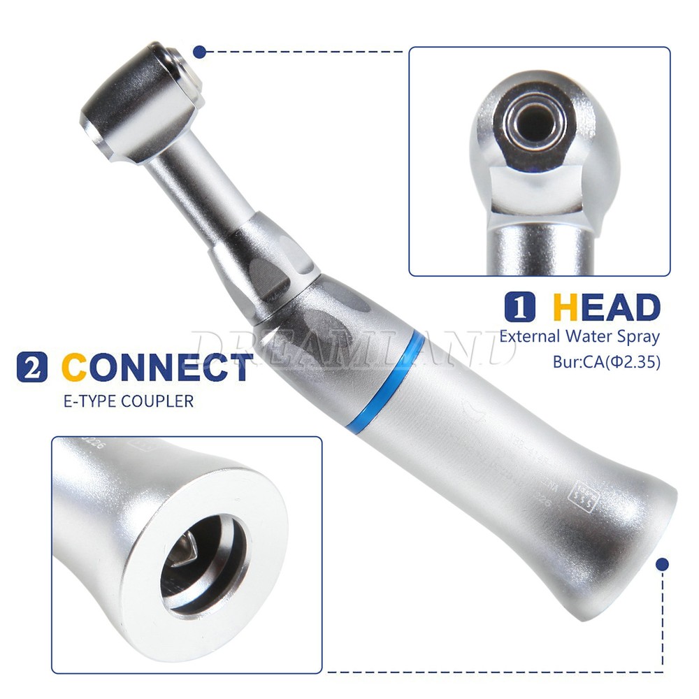 NSK Style Dental Slow Low Speed Handpiece Contra Angle Push Button E-Type CA