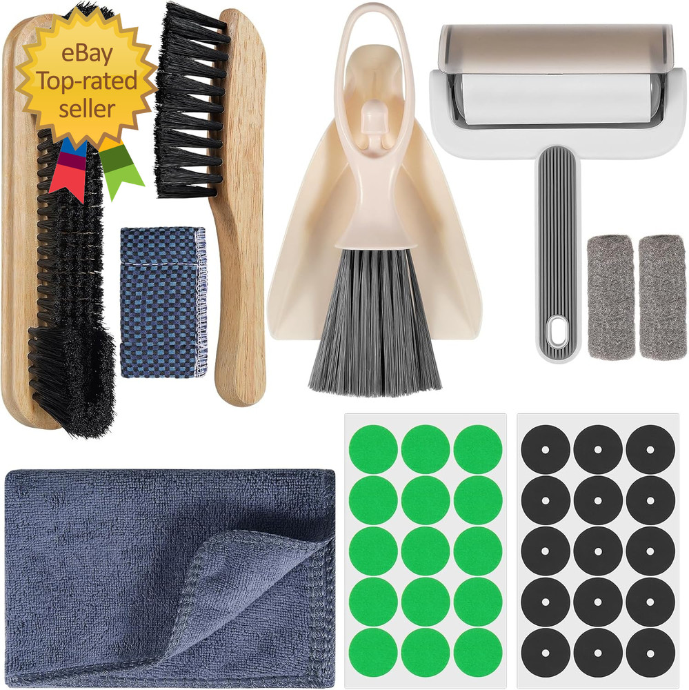 Billiard Pool Table Accessories Kit: 10 Piece Set with 2 Pool Table Brushes