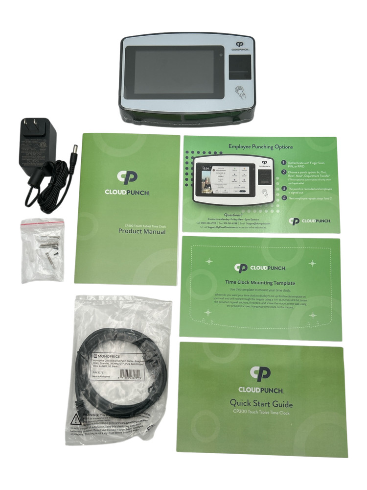 Acroprint CloudPunch Time Clock Black/White