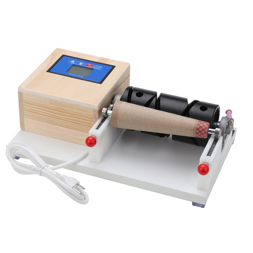 Yarn Winder Machine Wooden Cone Thread Winder With Timing & Stranding Function