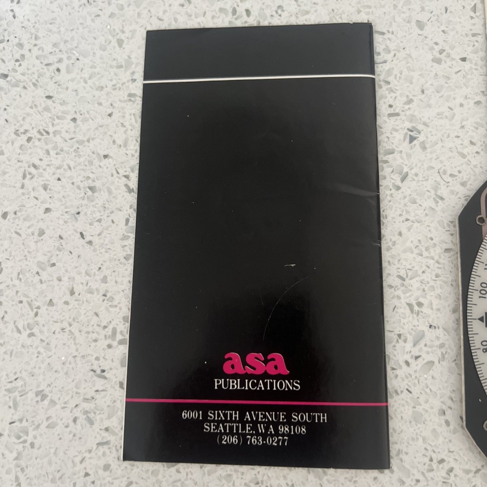 ASA E6-B LIGHT WEIGHT FLIGHT COMPUTER With Manual, Vintage 1987