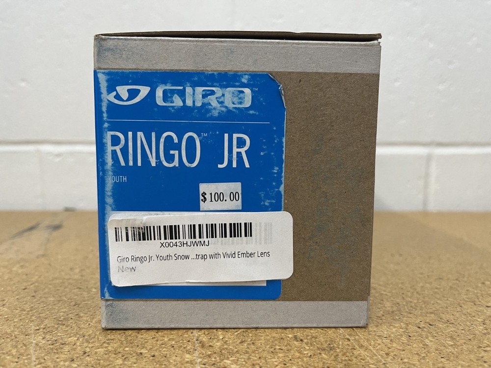 GIRO RINGO JUNIOR GOGGLES - ORANGE BLACK BLOCKS - VIVID EMBER