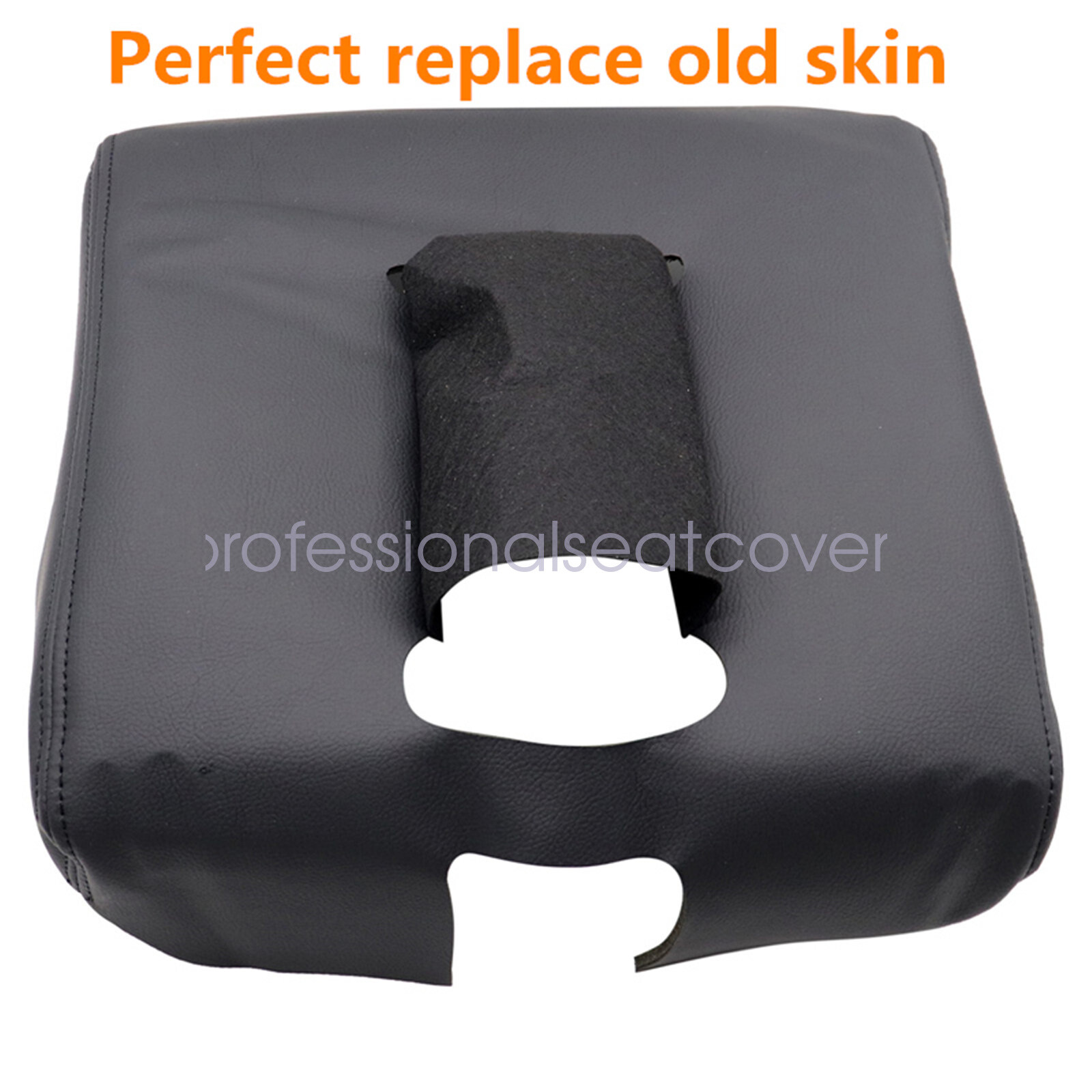 Replacement Console Lid Armrest Cover For 14-18 Chevy Silverado GMC Sierra Black