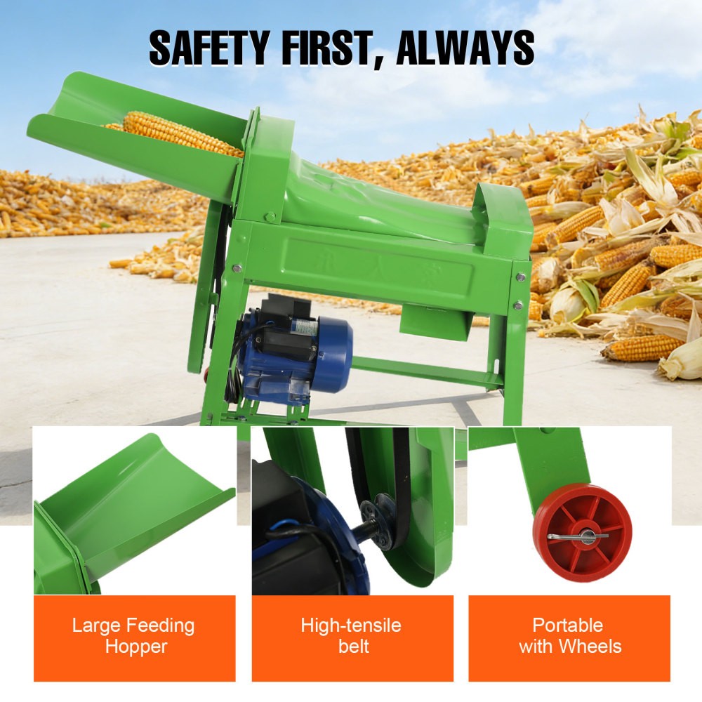Electric Corn Sheller Corn Thresher Machine Heavy Duty Corn Stripping Machine