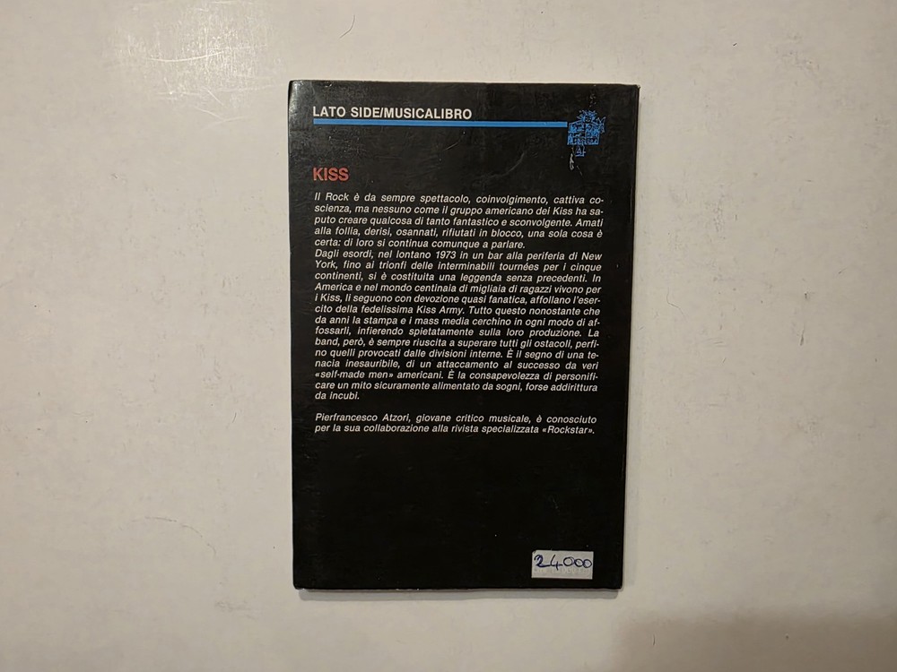 Very Rare Kiss 1978 Italian Rock Music Book