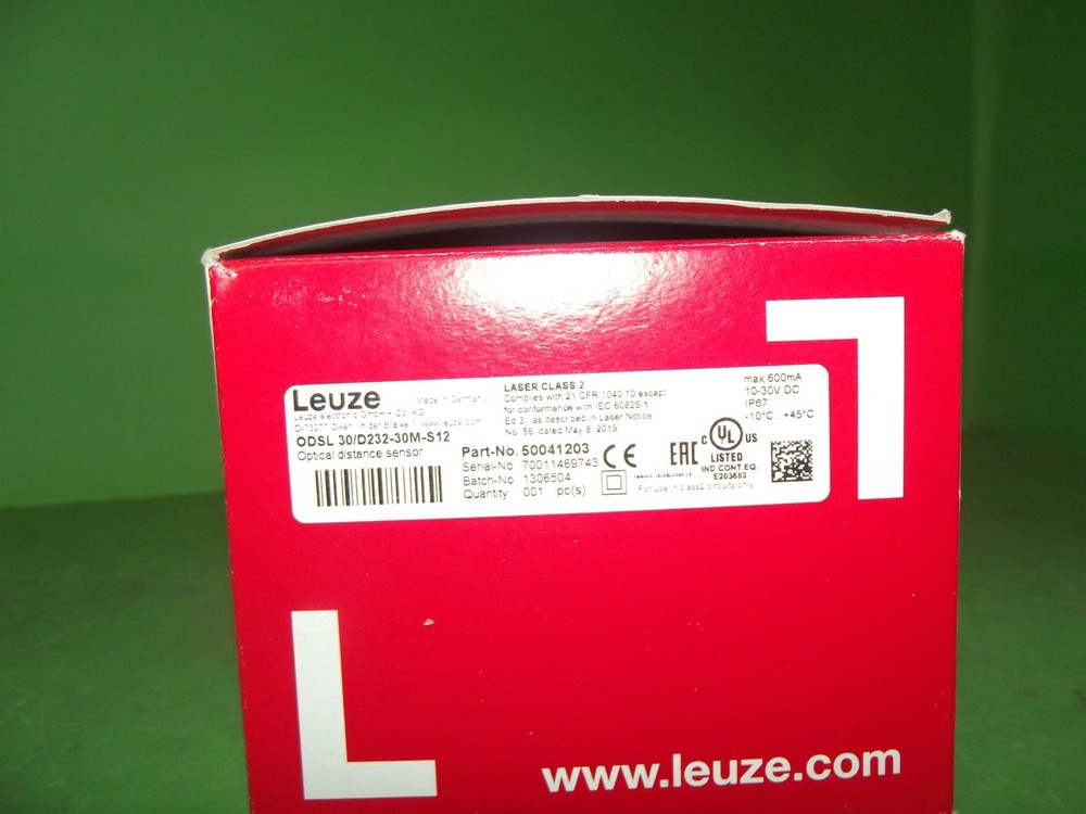Leuze ODSL 30/D232-30M-S12 Optical distance sensor Laser class 2