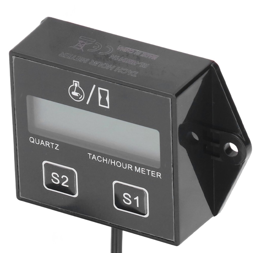 LCD Screen Motorcycle Tachometer Timer For 2/4Stroke Gasoline Engine Univer BXAL