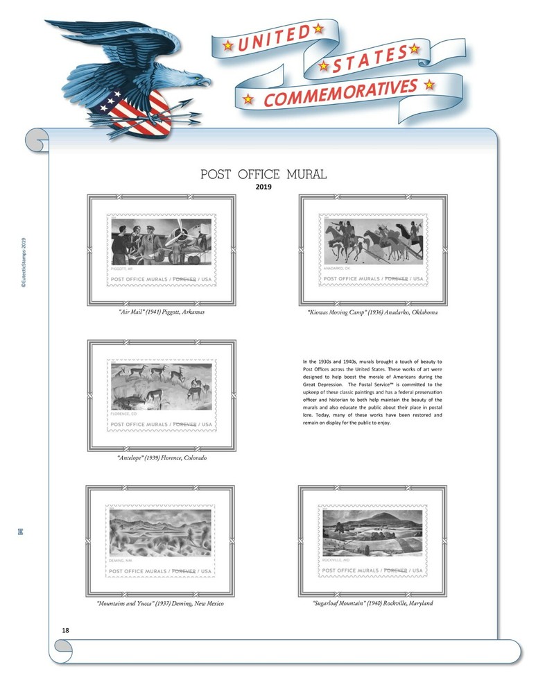 2019 U.S. Commemorative Singles COMPLETE Supplement (White Ace Alternative)