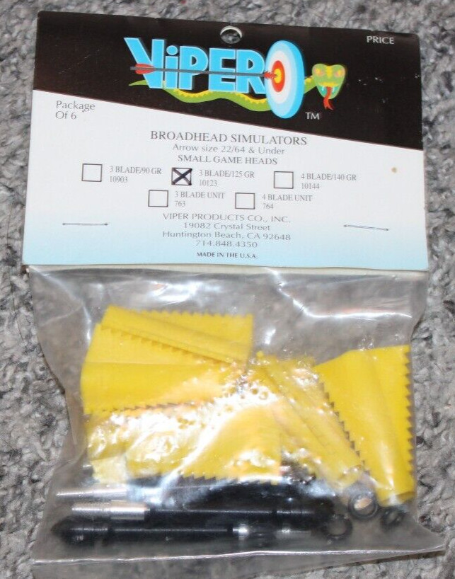 VIPER  BROADHEAD SIMULATORS 10123