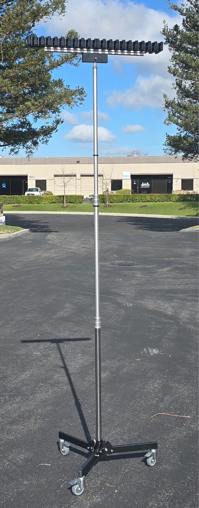 Avenger A5017 Double Riser Roller Stand 17 W/Folding Base 74" Max Height