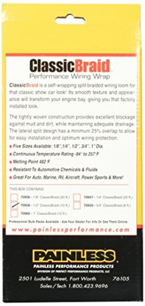 Performance 70958 ClassicBraid, 1/2" Diameter, 10' Length