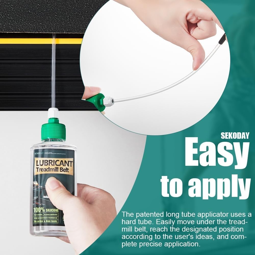 Silicone Treadmill Belt Lubricant 4.2ozHigh Temp Resistant w/ Applicator Tubes**