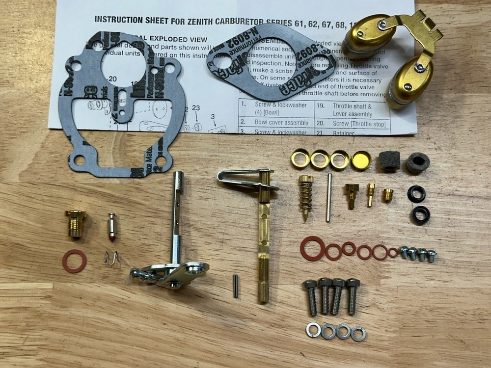 Allis Chalmers CA Zenith Complete Carburetor kit 11141, 11142 with Float