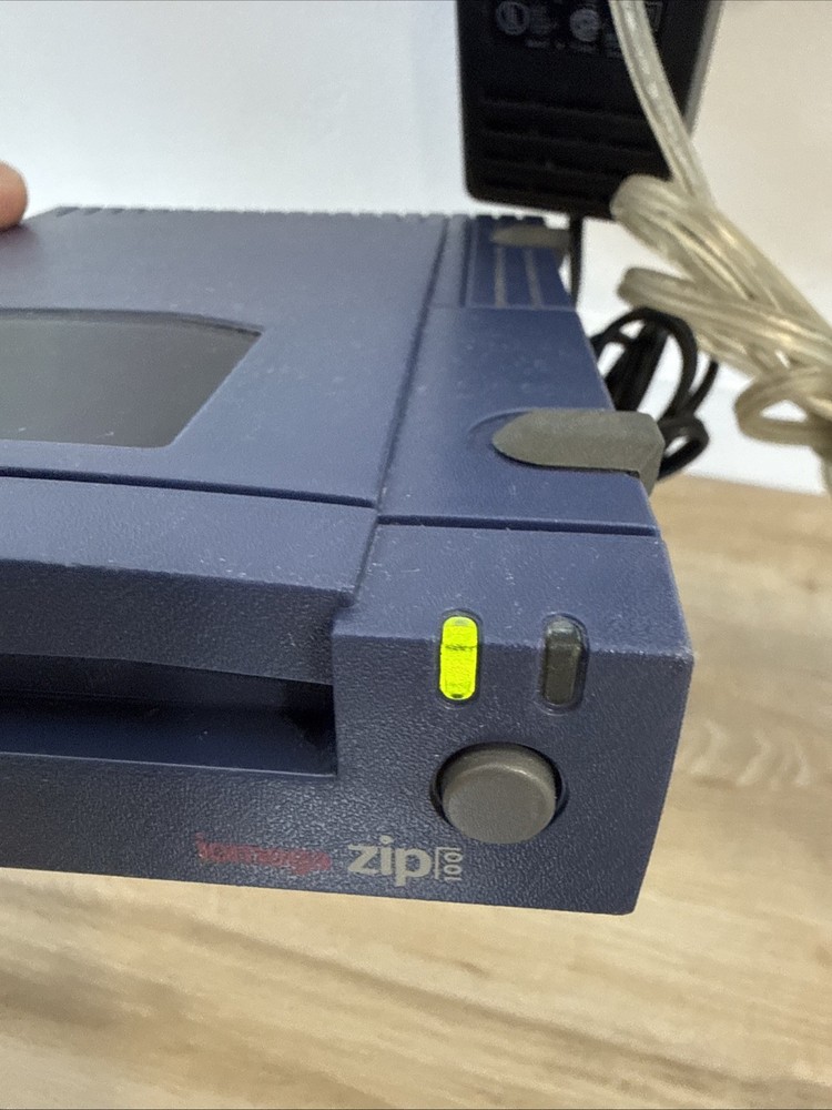 Has Power - Iomega Zip 100 External Parallel Drive – Untested / As‑Is