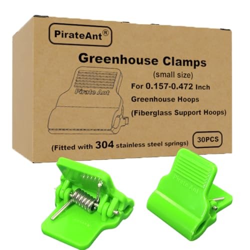 Greenhouse Clamps for 0.157 for 0.157-0.472inch Fiberglass hoop(30pcs)