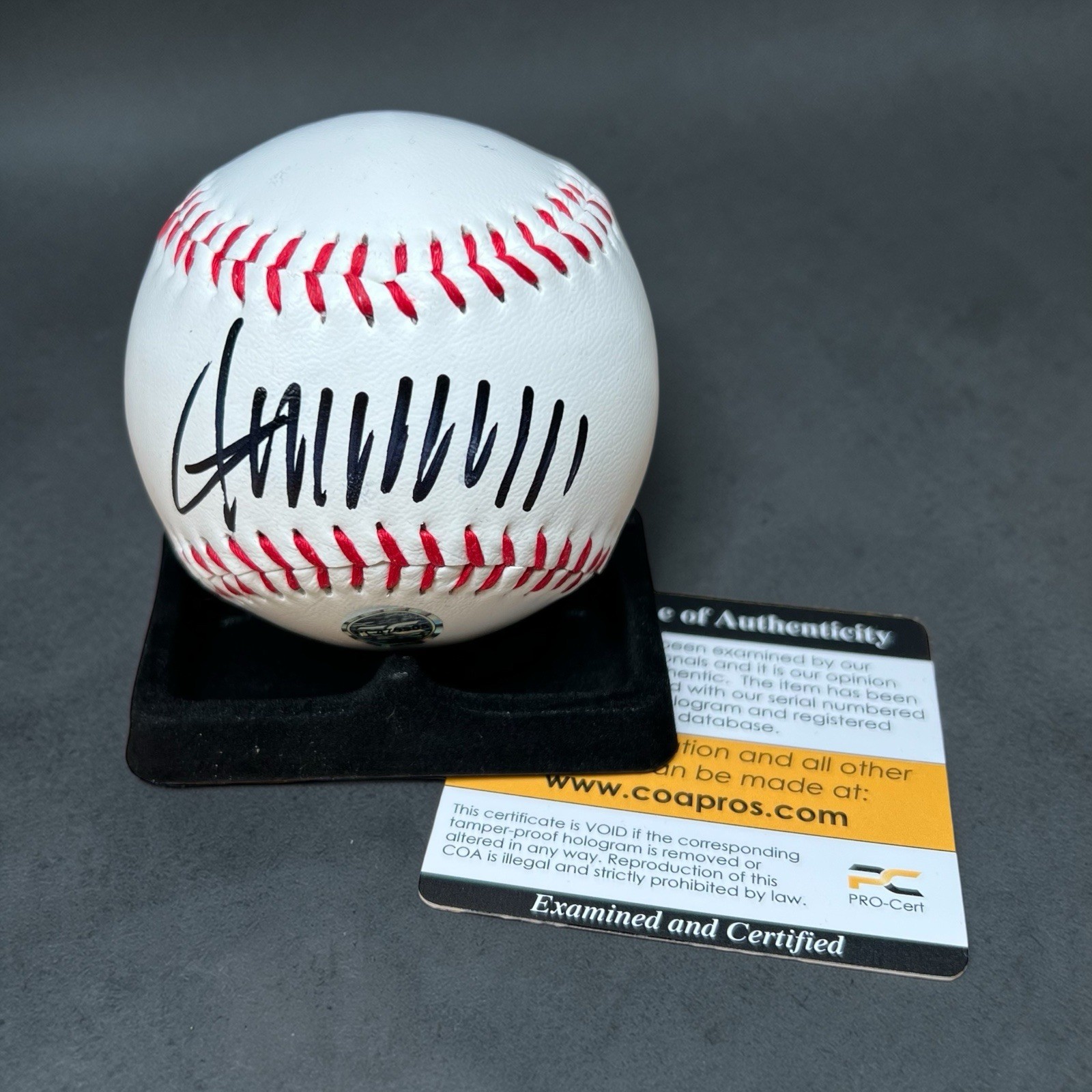 President Donald J Trump Signed Rawlings Baseball Autographed COA Hologram