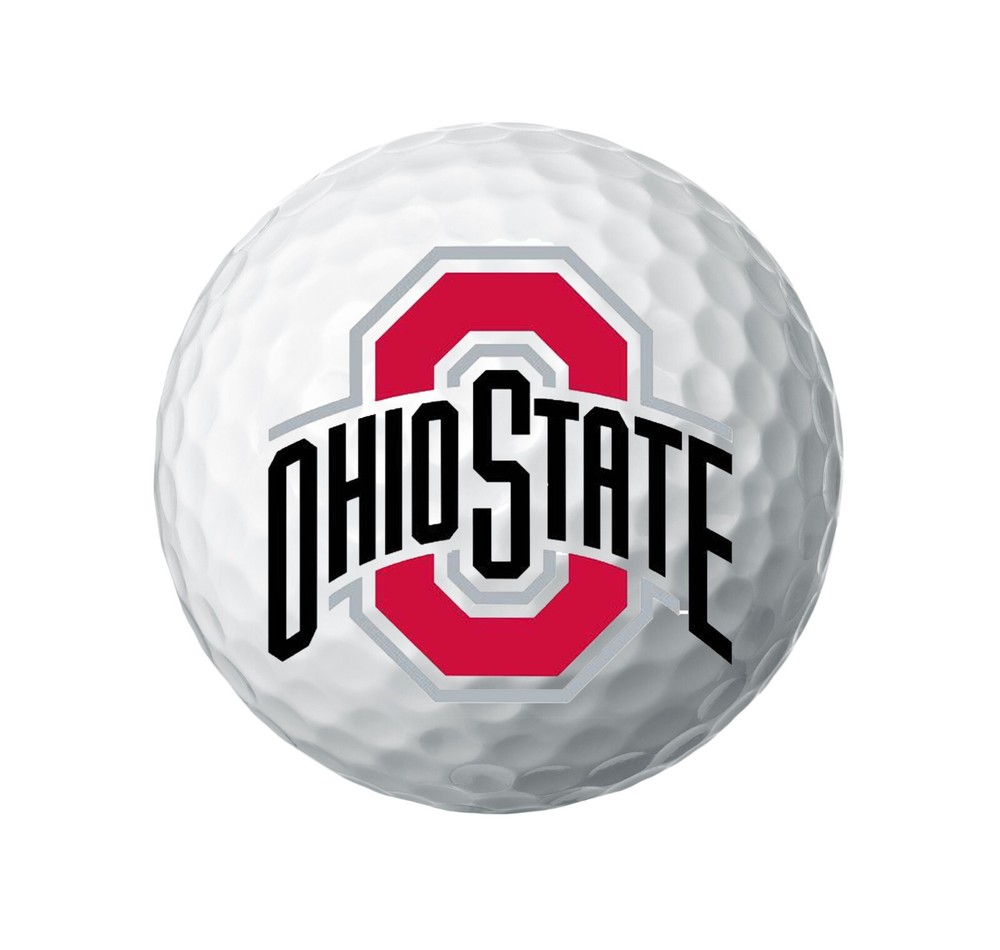 NCAA Ohio State Buckeyes • Golf Balls 12 pack • Titleist ProV1 • Refinished