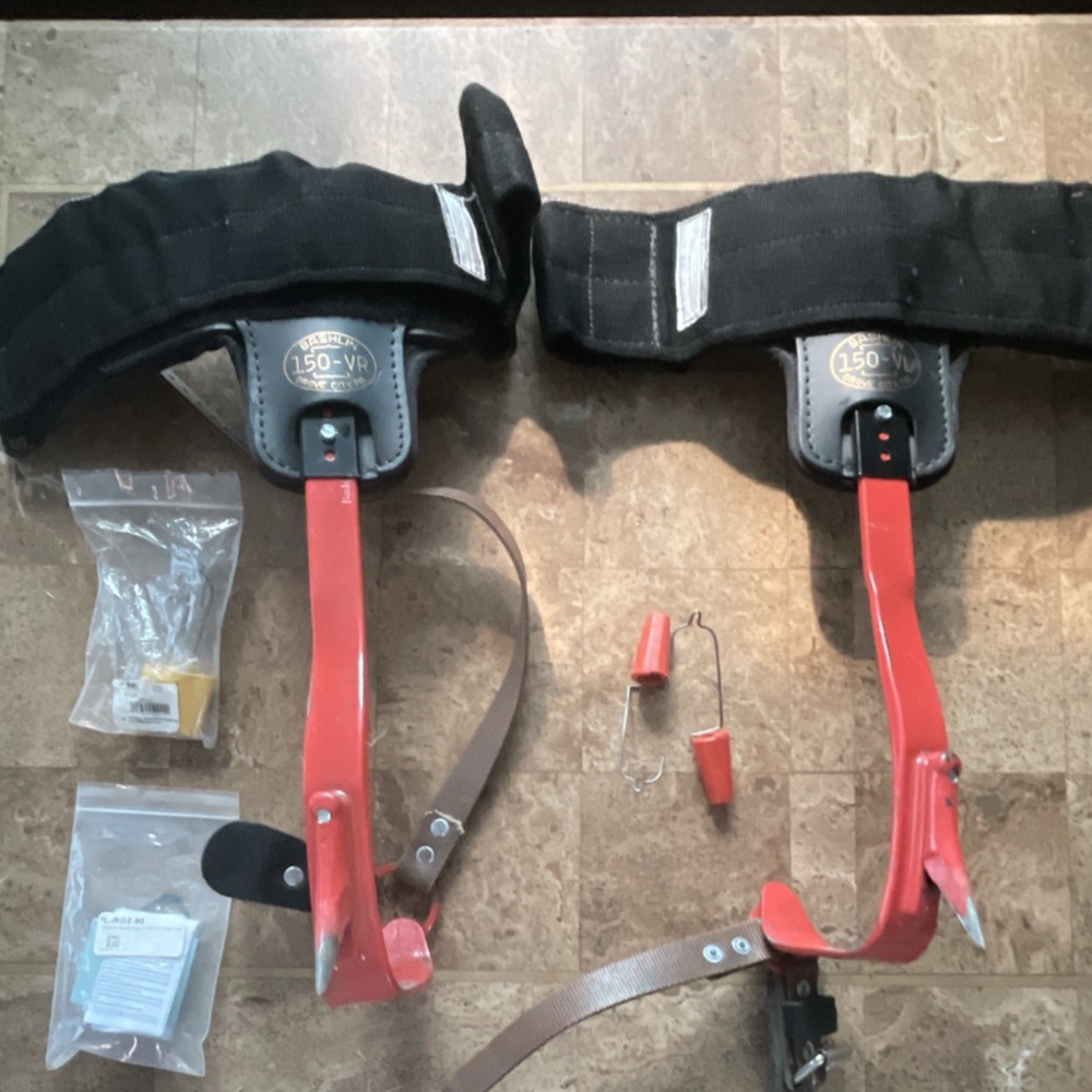 Bashlin belt & Climbing Spike, with rope and fall restraints