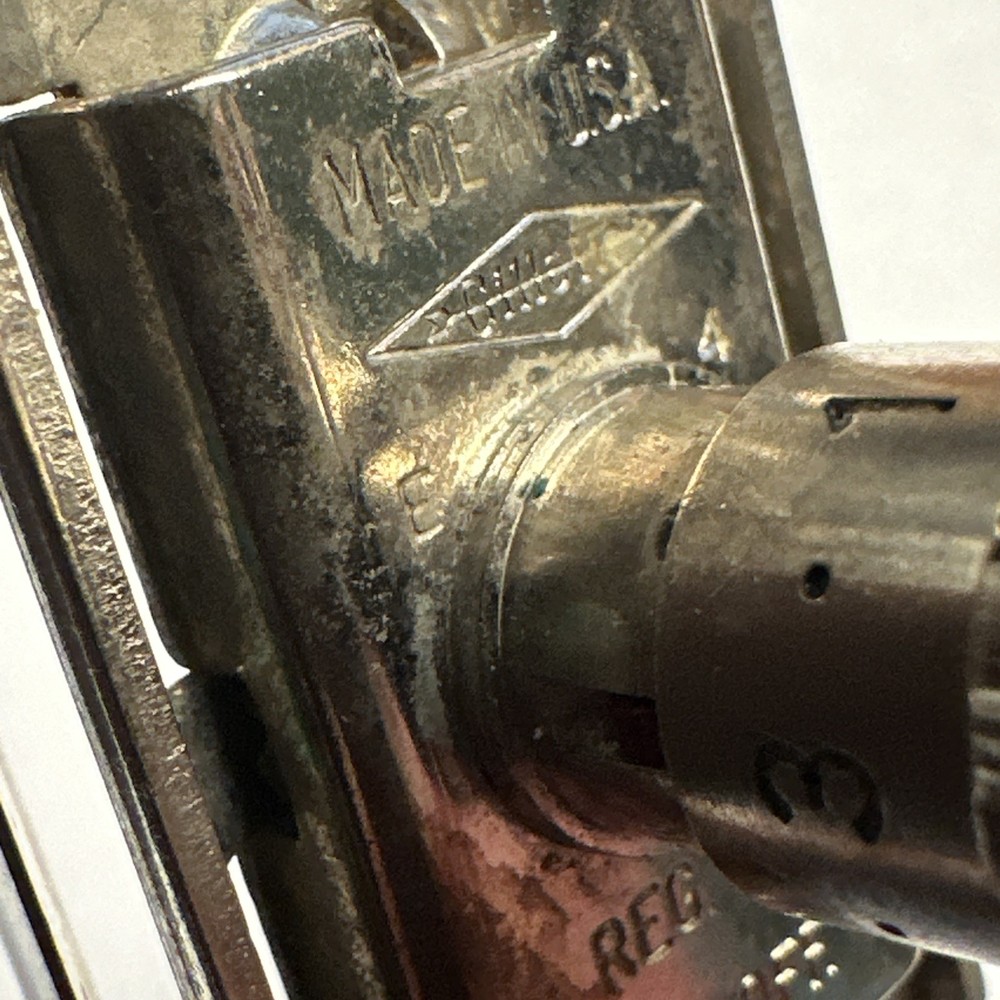 Vintage Gillette Fatboy E4 1959 Adjustable Safety Razor Double Edge