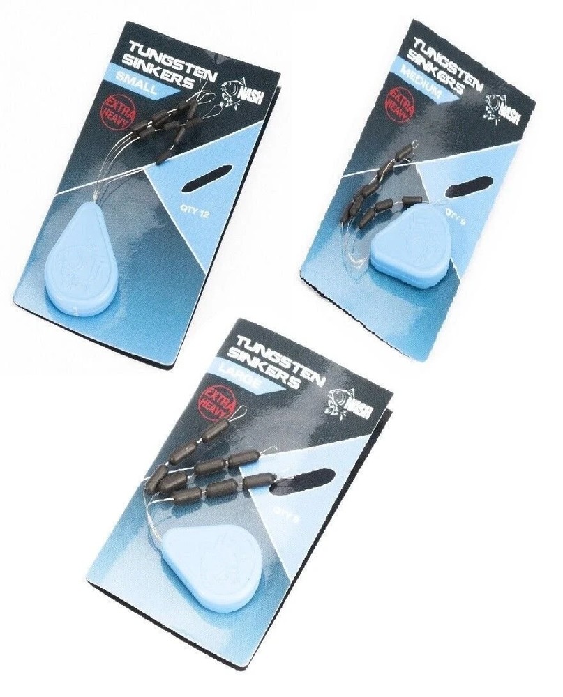 Nash Tungsten Sinkers - Small, Medium or Large