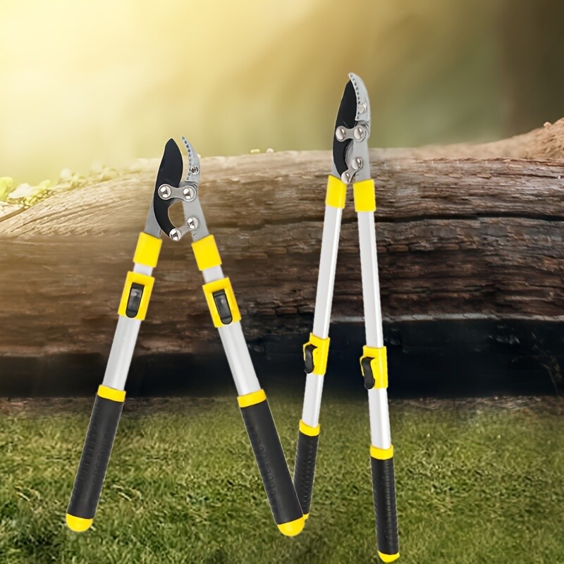 1pcs Strong Telescopic Thick Branch Scissors, Fruit Tree Pruning Garden Scissors