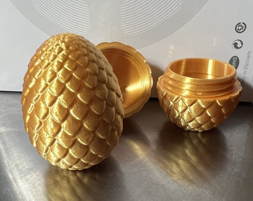 Easter Golden Dragon Egg Container