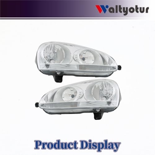 Left and Right Headlight Assembly Replacement for 2006-2009 GTI/Rabbit, 2005