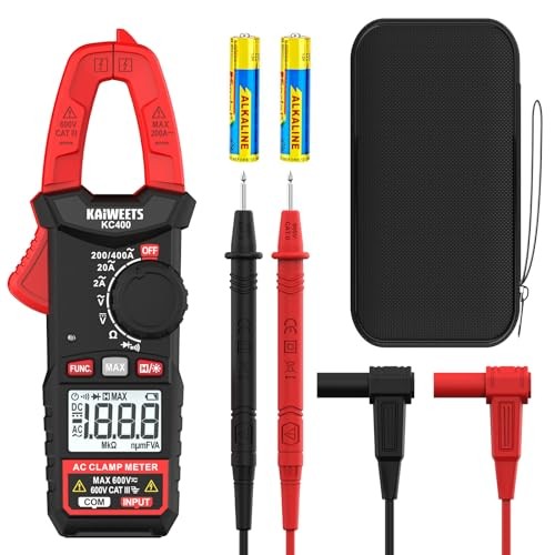 Digital Clamp Meter, Portable Size, 2000 Counts, Measures High AC Current