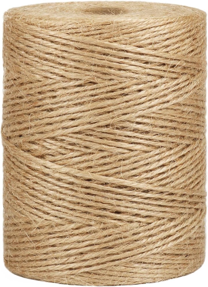Versatile 2mm Thick Brown Twine String - 656 Feet for Crafts & Garden Projects