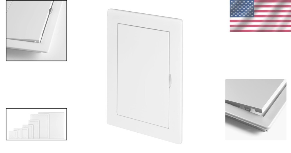 Modern 4x6 Inch Drywall Access Door - Durable White ABS Installation Panel