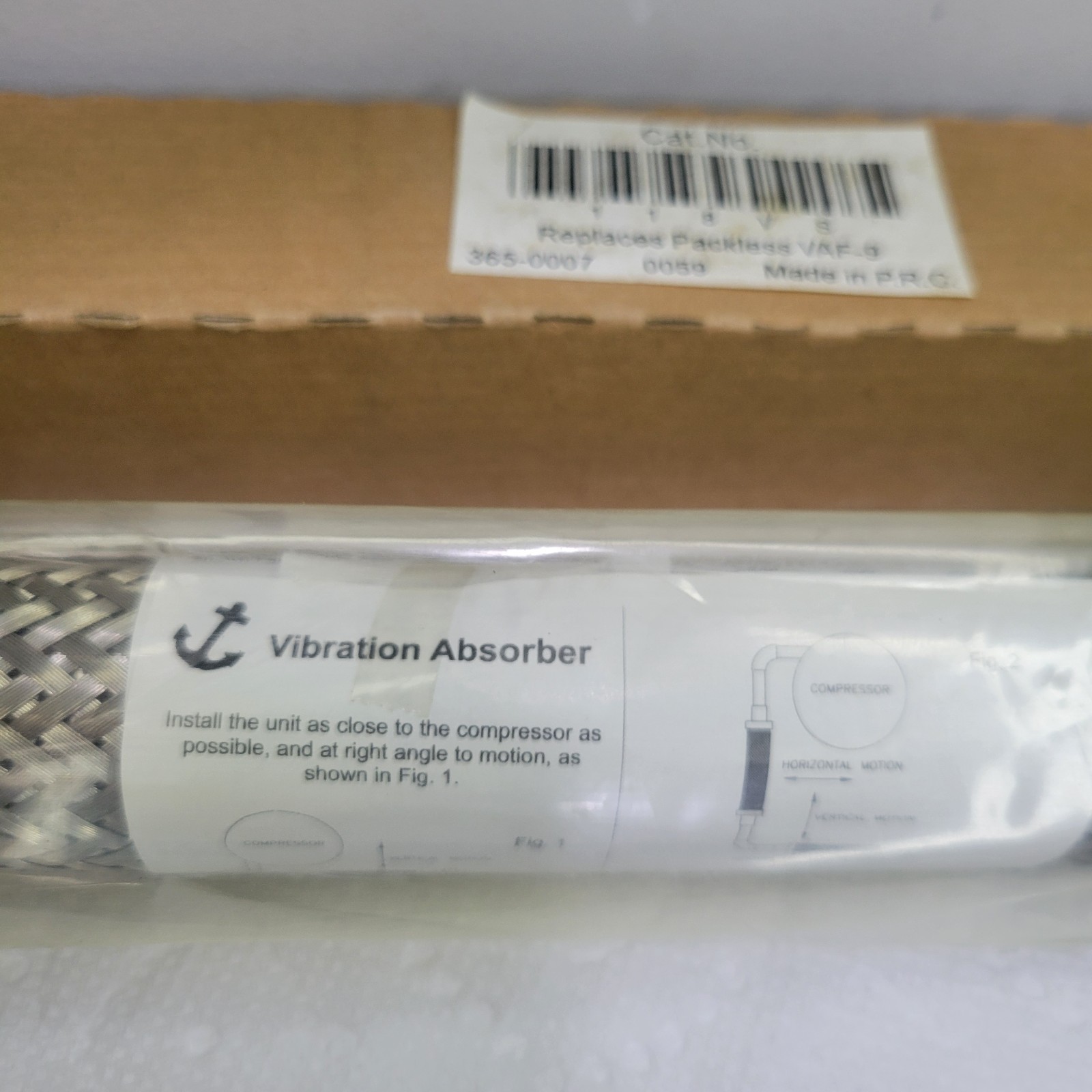 IRP 118VS Vibration Absorber 1-1/8" OD Copper Tubing 365-0007