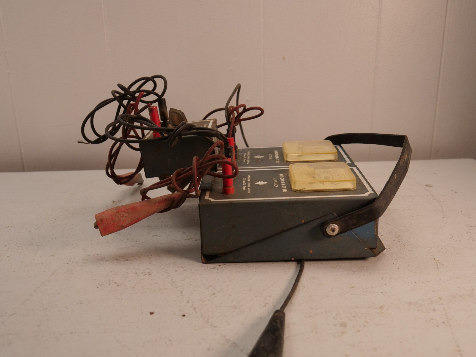 Vintage Advance Trade School Alternator Testing Kit?? Voltage Amperage Rheostat