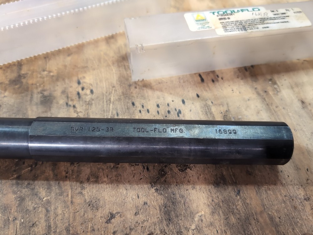 Tool-Flo AVR125-3R Grooving Or Threading Bar For NR Style Inserts