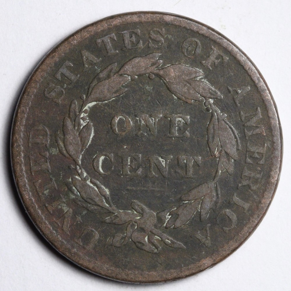 1837 Coronet Head Large Cent CHOICE FINE E147 VYCS
