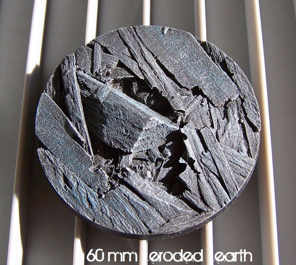 60mm RESIN BASE TERRAIN SCENERY ERODED EARTH