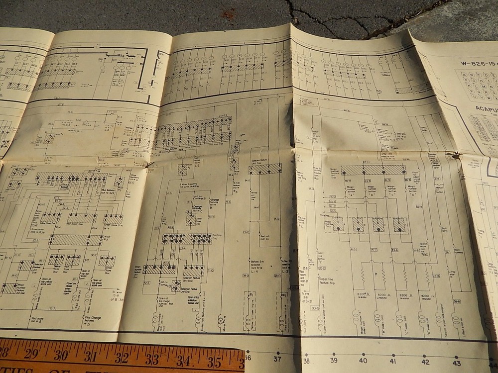 1961 Bally ACAPULCO bingo service schematic