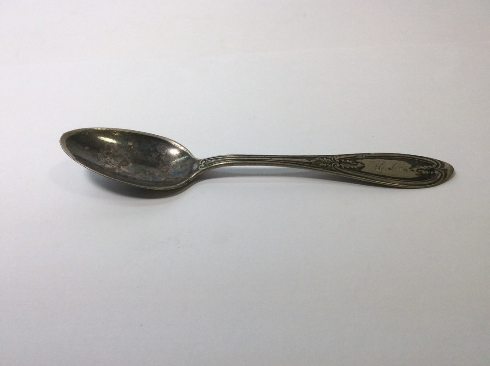 Rogers & Bro Silverplate Teaspoon 1848 Olive Monogrammed Flatware