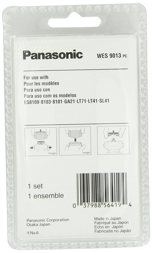 Panasonic WES9013PC Electric Razor Replacement Inner Blade Outer Foil Set