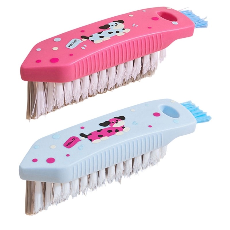 Ergonomic Corner Cleaner Triangular Head Flexible Brush For Tight Space Floor