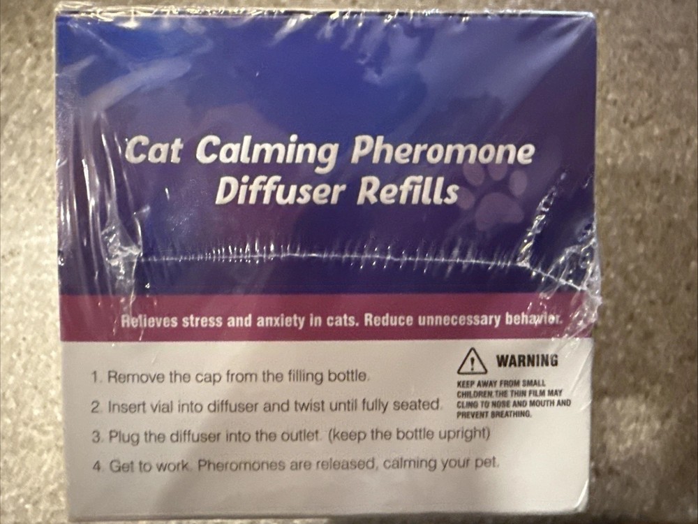 Cat Pheromones Calming Diffuser Refills - 6 Pack - New Sealed