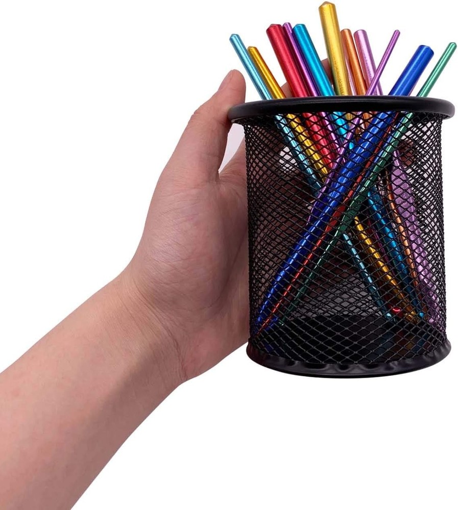 Black Pen Holder Cup for Desk