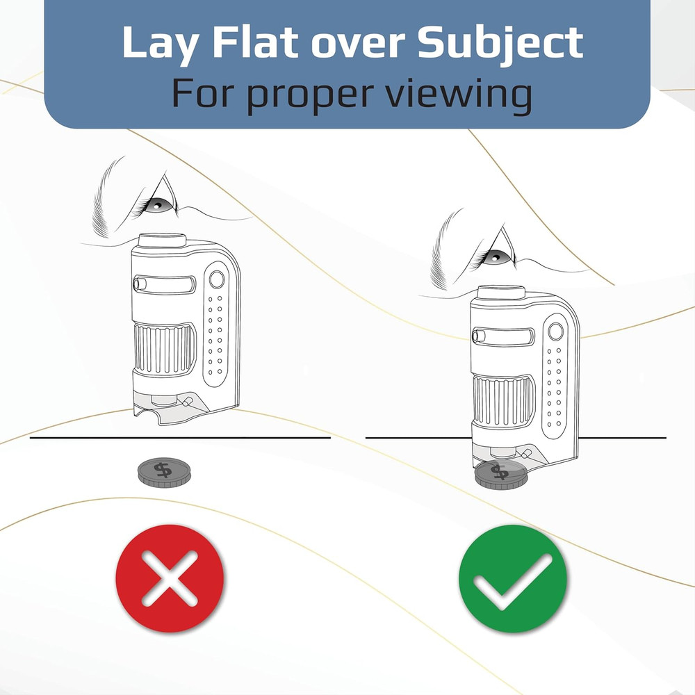 Carson Microbrite plus 60X-120X LED Lighted Pocket Microscope, Portable Handheld