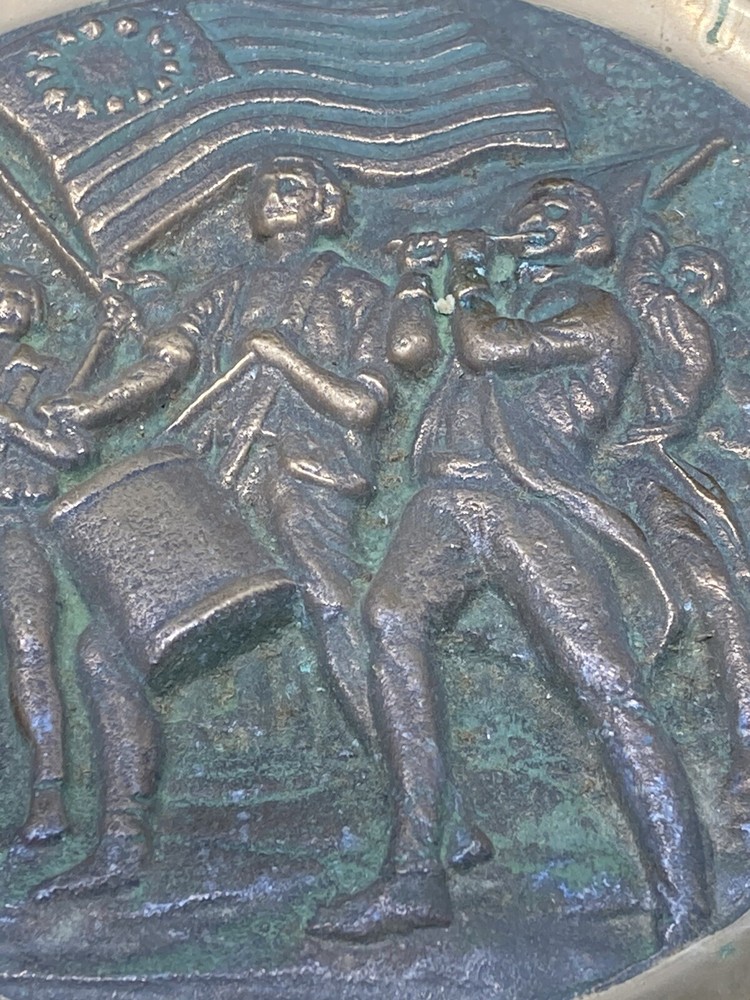 copper / Brass bicentennial hanging plaque