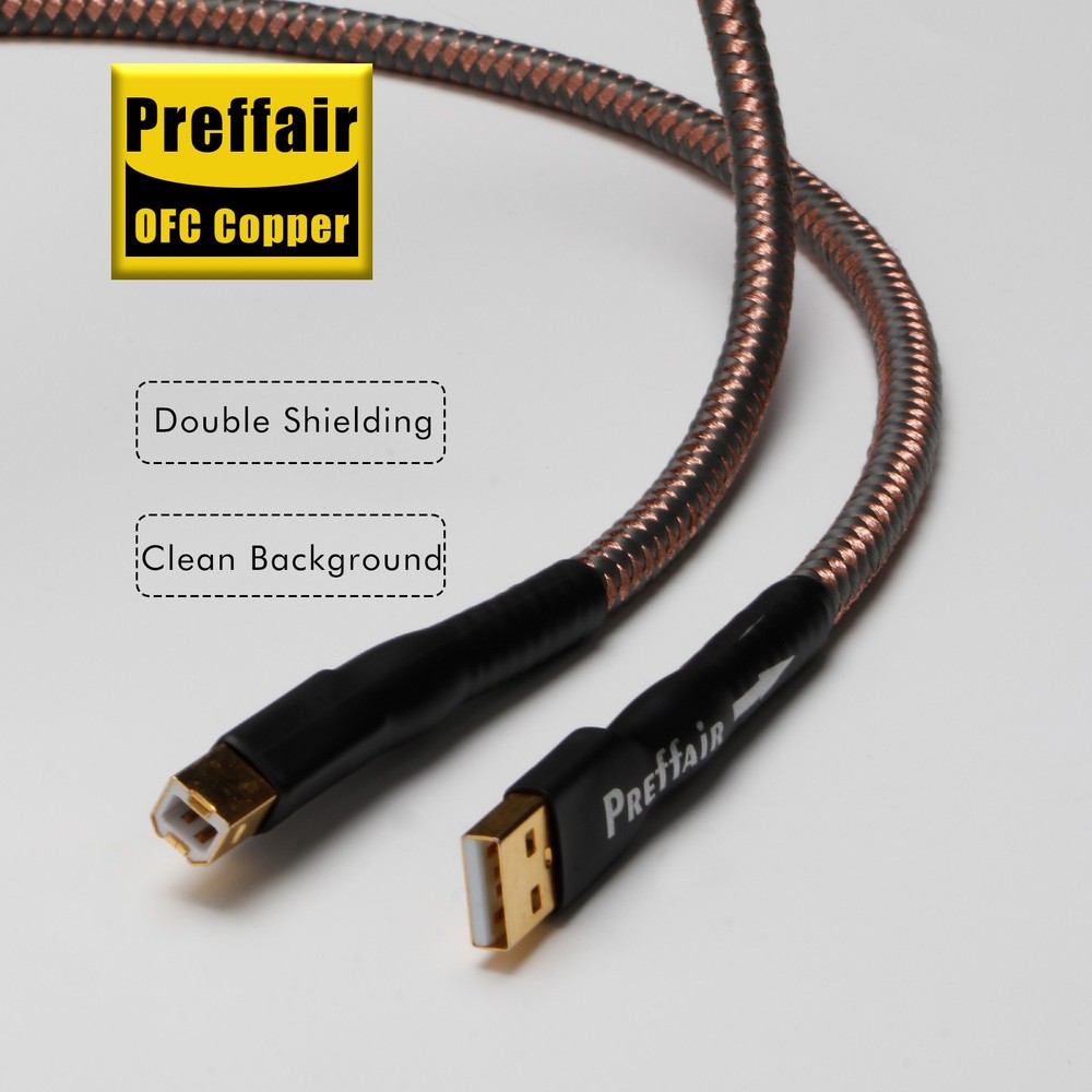 Type A-B USB2.0 Data Cord Gold Plated USB Cable Audio Sound Card DAC Decoder New